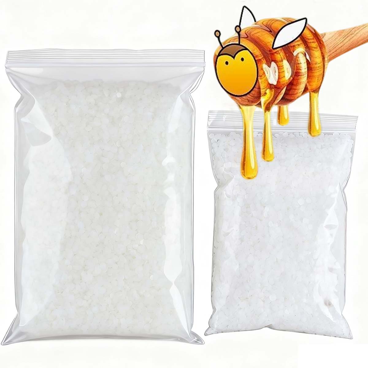 Candle Making Reno - 200g-1000g Biały Wosk Pszczeli Czysty Naturalny