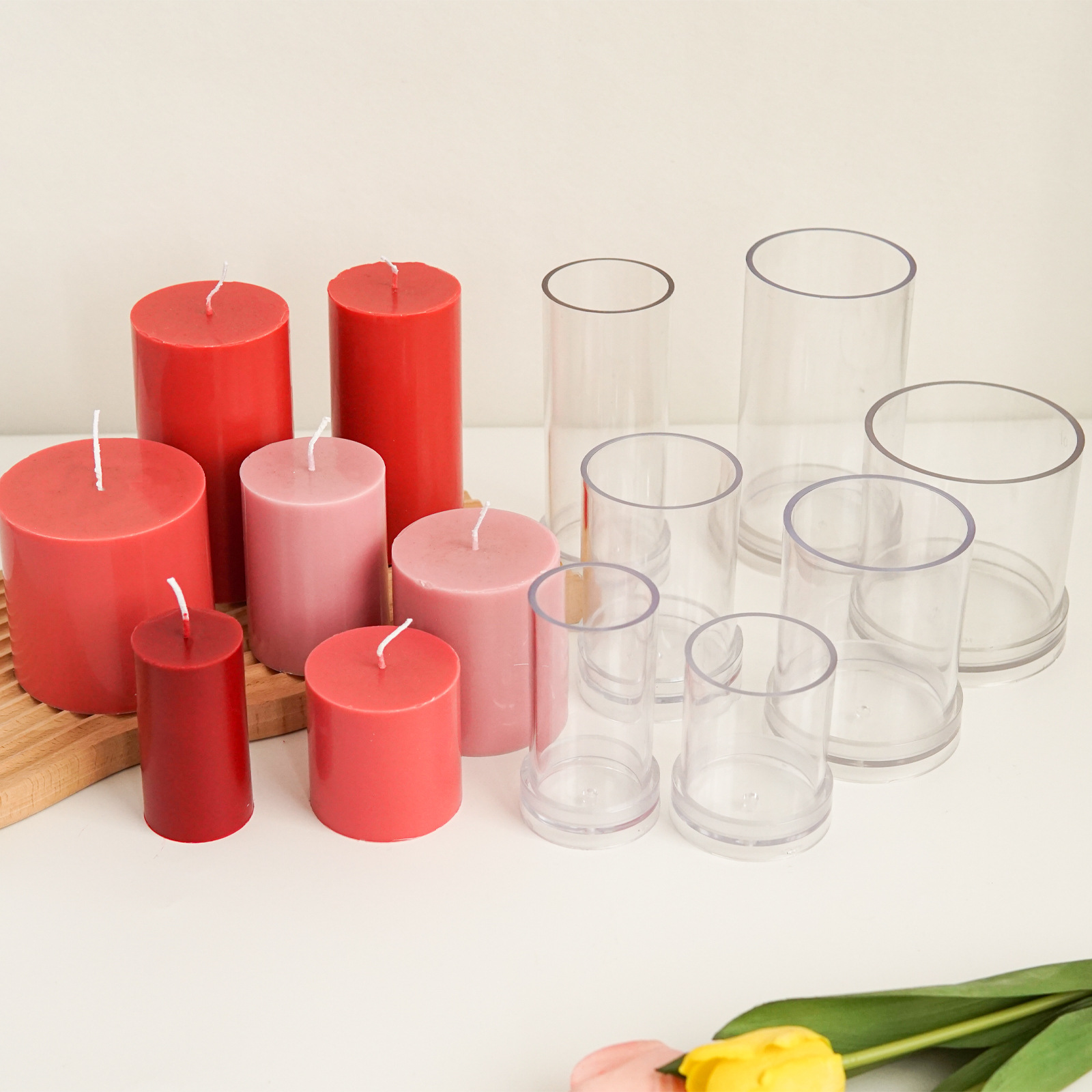 Candle Making Workshop - Różne cylindryczne formy do świec 3D