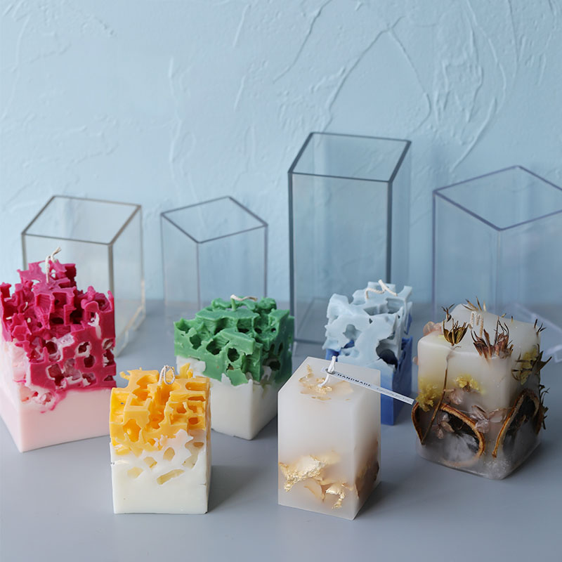 Candle Making Workshop - Forma do świec 3D Kwadrat Prostokąt