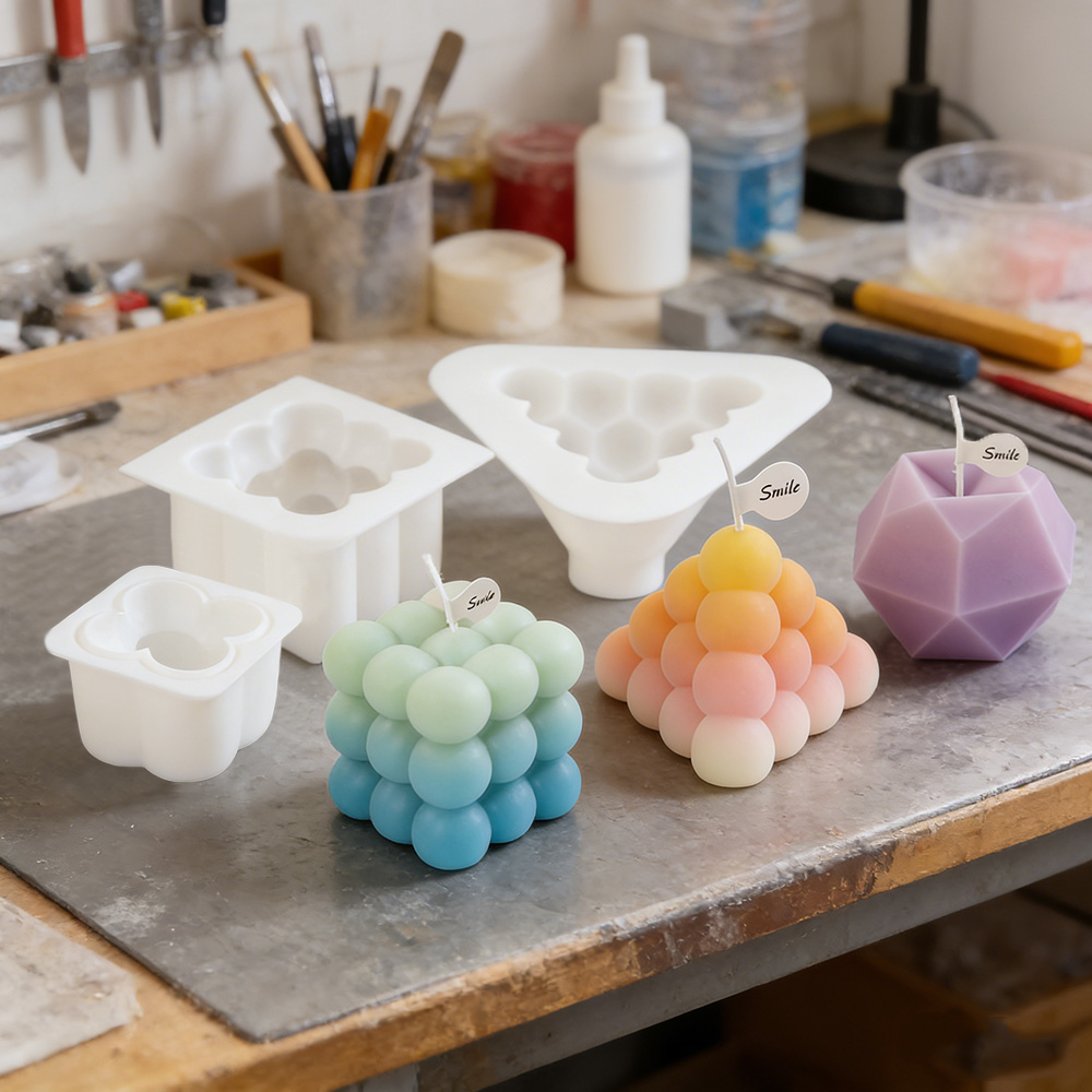 Candle Making Workshop - Zestaw silikonowych foremek do świec 3D