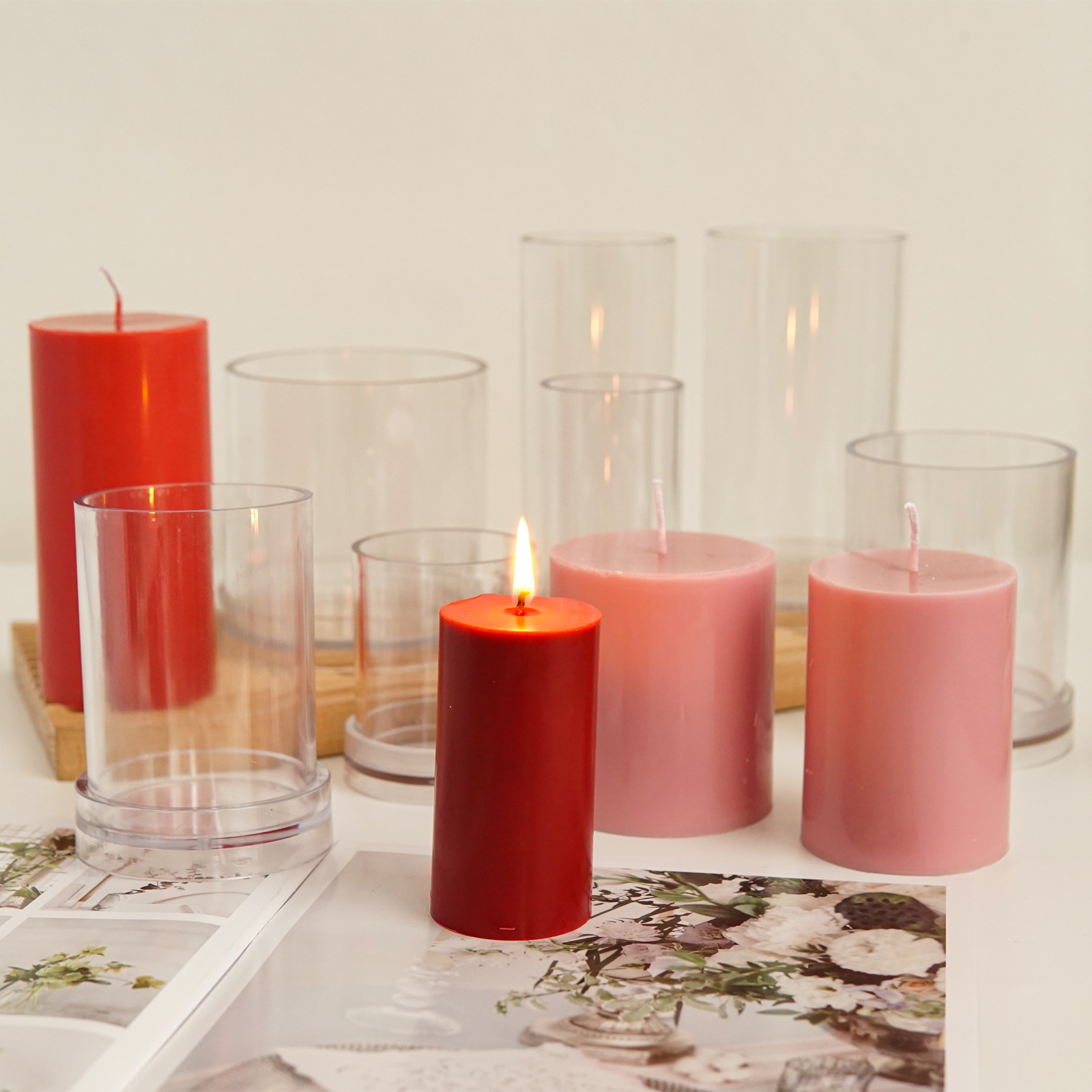 Różne cylindryczne formy do św – Candle Making Workshop recenzja i cena